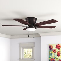 Wayfair ceiling deals fans flush mount